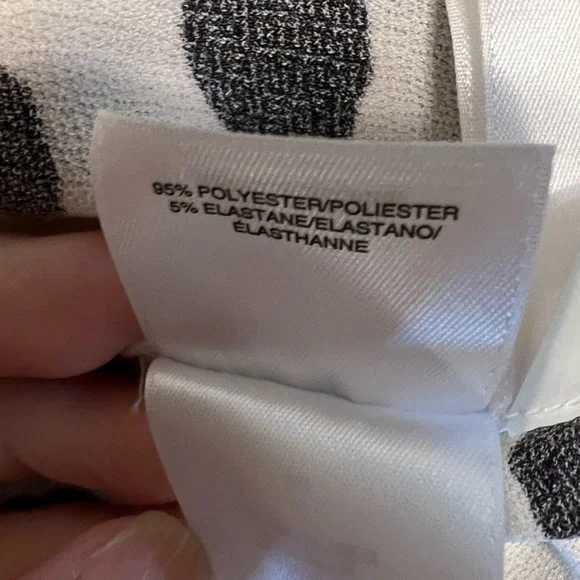 Kasper - Polka dot tie waist knit top - SZ L - Picture 10 of 10